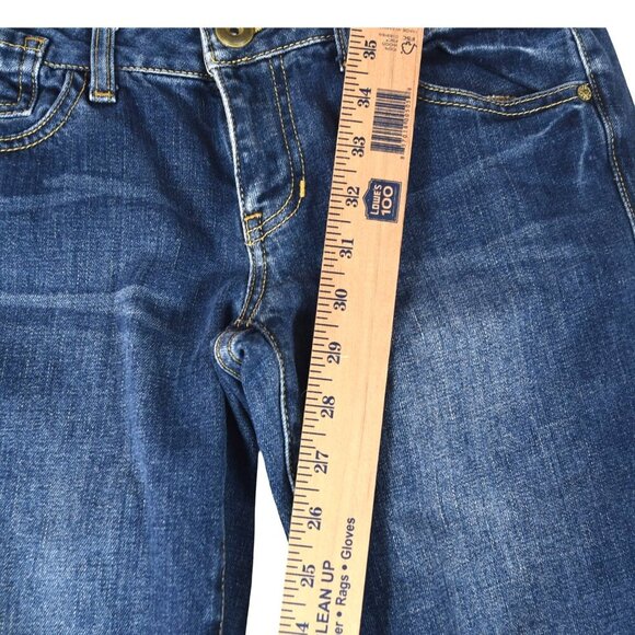 CAbi Jeans Straight Dark Wash Denim Double Button Jeans Size 2 Mid Rise - Picture 6 of 9